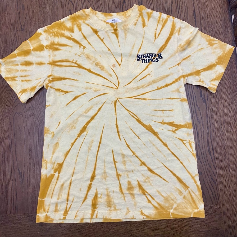 H&M Yellow Tie-Dye T-Shirt